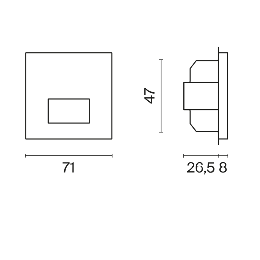 Датчик движения встраиваемый Voltum S70 Титан VLS070506 — изображение 6