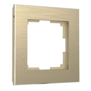 Рамка из металла Werkel Aluminium на 1 пост Шампань W0011711