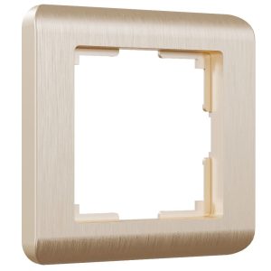 Рамка из поликарбоната Werkel Stream на 1 пост Шампань W0012111