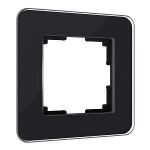 Рамка стеклянная Werkel Elite на 1 пост Черный W0012448