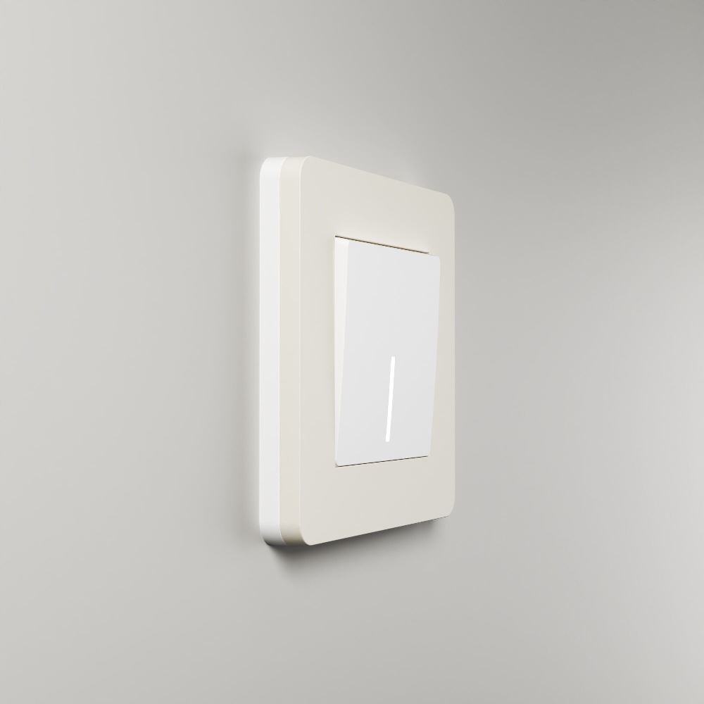 Рамка из поликарбоната Werkel Split на 1 пост Айвори / Белый W0013066 — изображение 4