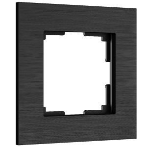Рамка из металла Werkel AluMax на 1 пост Черный алюминий W0013508