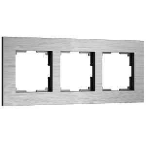 Рамка из металла Werkel AluMax на 3 поста Алюминий W0033506