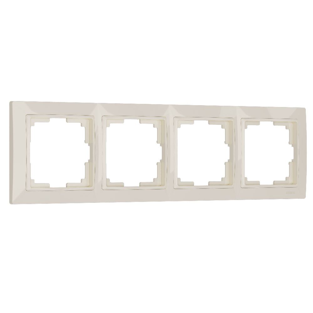 Рамка из поликарбоната Werkel Snabb basic на 4 поста Слоновая кость W0042003