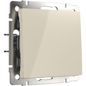 Выключатель одноклавишный встраиваемый перекрестный Werkel Слоновая кость W1113003