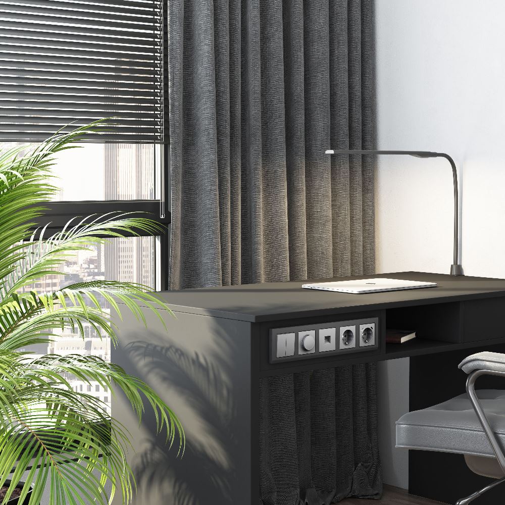 Выключатель двухклавишный встраиваемый Werkel Серебряный матовый W1120065 — изображение 4