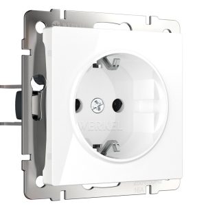 Розетка встраиваемая Werkel с заземлением Белый W1171001