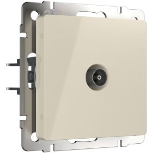ТВ-розетка встраиваемая проходная Werkel Слоновая кость W1184003