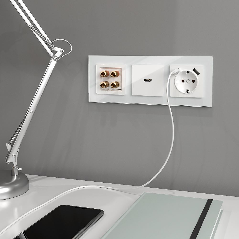 Розетка встраиваемая HDMI Werkel Белый W1186001 — изображение 3