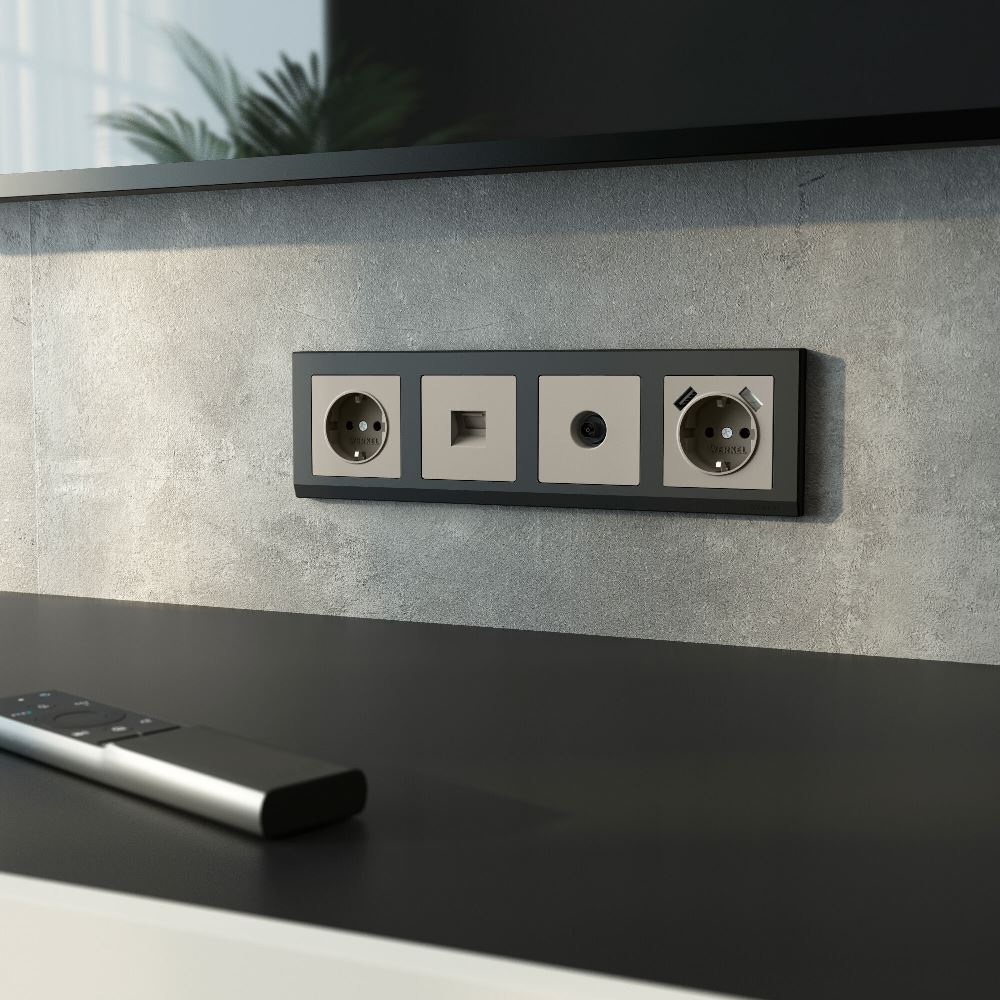 Розетка встраиваемая Ethernet Werkel RJ-45 Дымчатый W1281004 — изображение 2