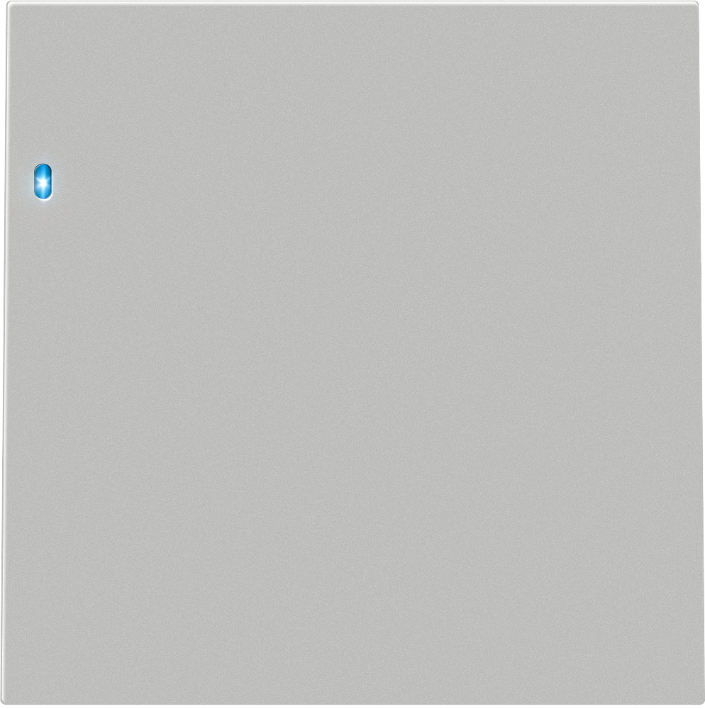 Выключатель одноклавишный встраиваемый Donel R98 с подсветкой Серый матовый DA03101-DA29040 — изображение 2