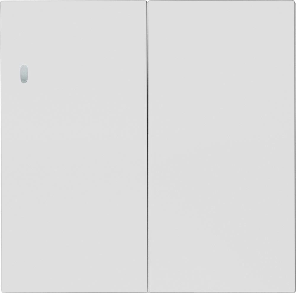 Выключатель двухклавишный встраиваемый Donel R98 с подсветкой Белый матовый DA03105-DA28533 — изображение 2