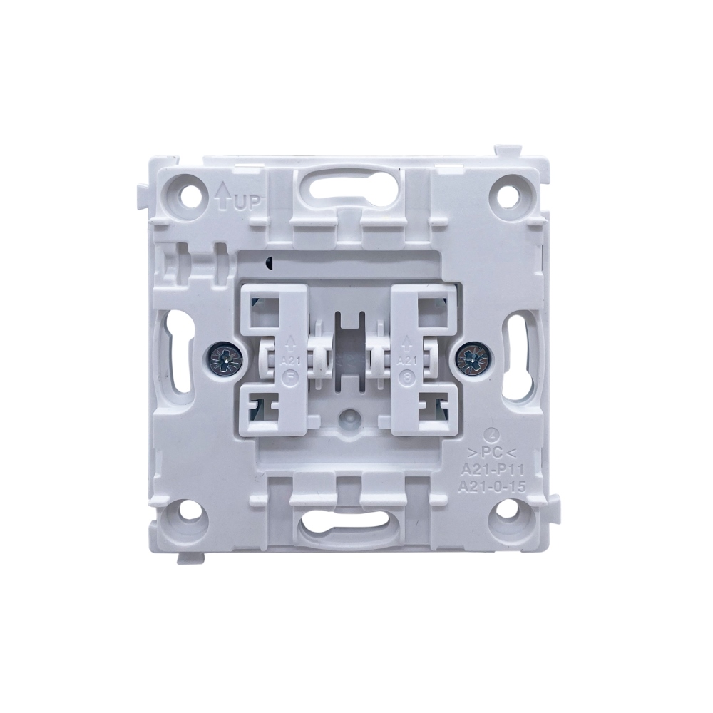 Выключатель двухклавишный встраиваемый Donel R98 с подсветкой Белый матовый DA03105-DA28533 — изображение 5