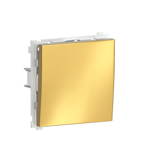 Выключатель одноклавишный встраиваемый Donel R98 Metal Золото матовое DA10100-DA296BR