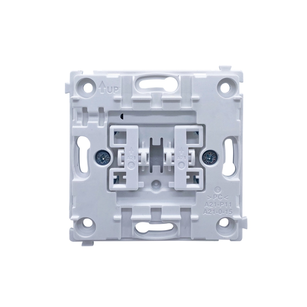 Выключатель двухклавишный встраиваемый Donel R98 Metal Вороненая сталь DA10500-DA295GS — изображение 5