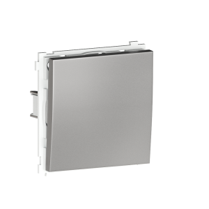 Выключатель одноклавишный встраиваемый проходной Donel R98 Metal Благородная сталь DA10600-DA296ES