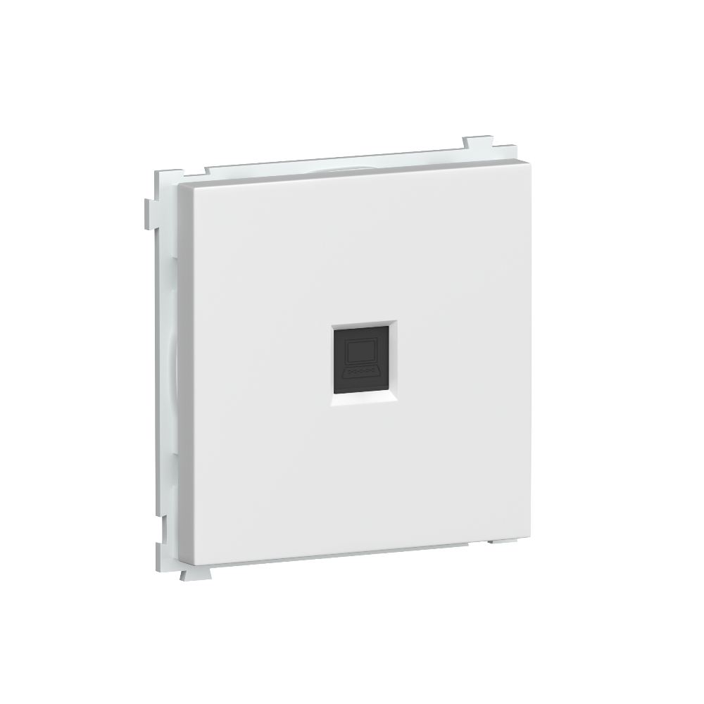 Розетка встраиваемая Ethernet Donel R98 RJ45 cat.6 Белый матовый DA16200-DA83933