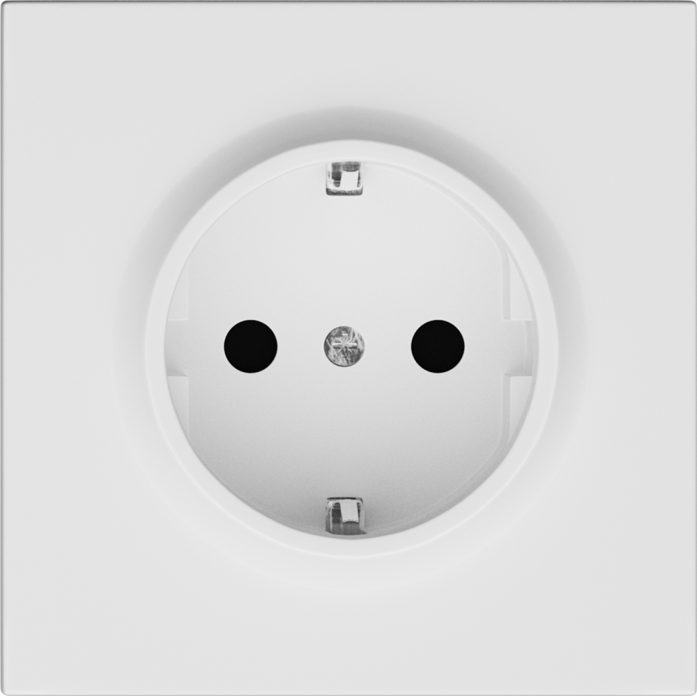 Розетка встраиваемая Donel R98 Schuko с заземлением и шторками на клеммах Белый матовый DA17700-DA22033 — изображение 2