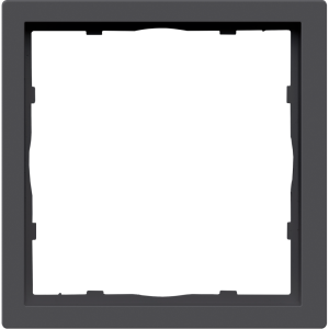 Рамка пластиковая Donel R98 нa 1 пост Черный матовый DA21128