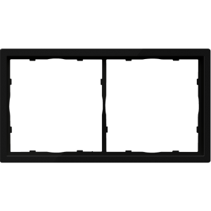 Рамка пластиковая Donel R98 на 2 поста Карбон матовый DA21230