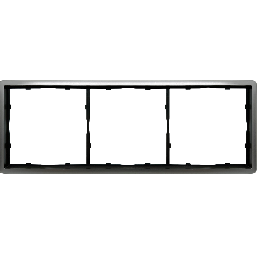 Рамка из металла Donel R98 Metal на 3 поста Благородная сталь DA213ES