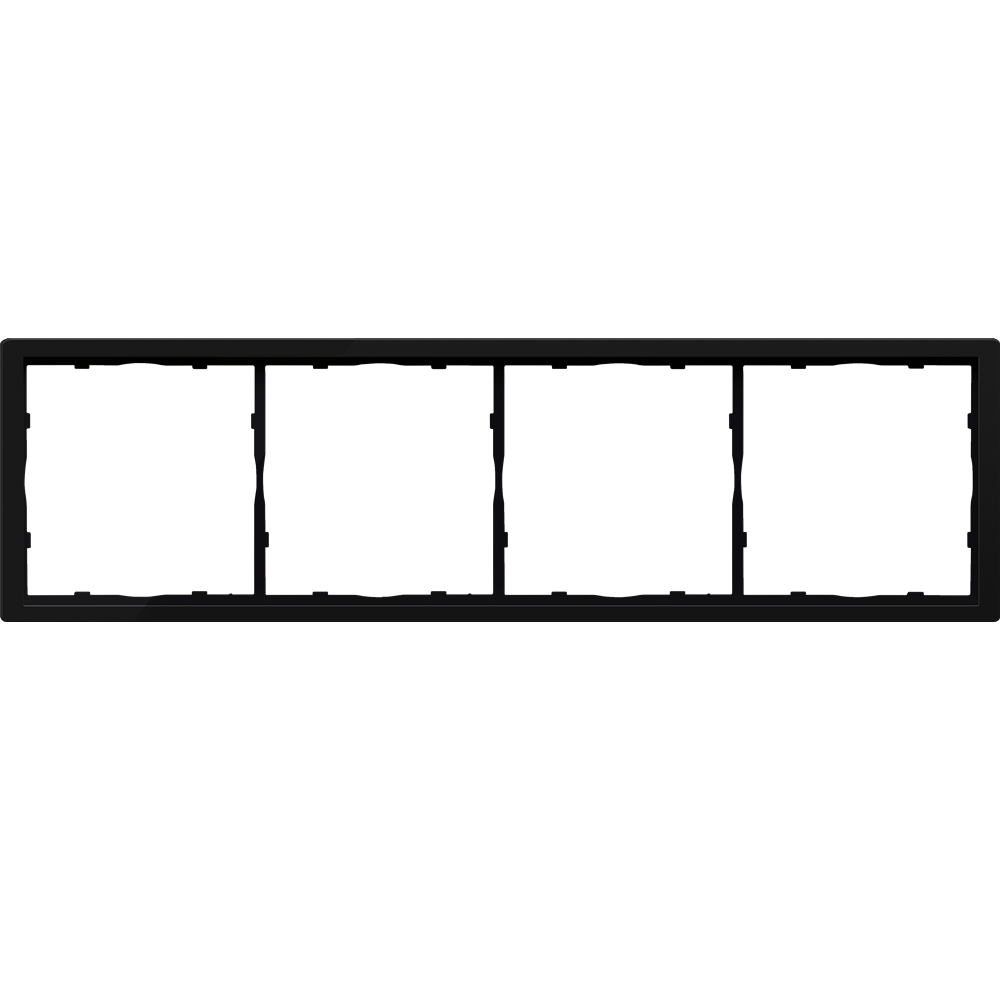 Рамка пластиковая Donel R98 на 4 поста Карбон матовый DA21430