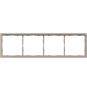 Рамка пластиковая Donel R98 на 4 поста Кашемир матовый DA21435