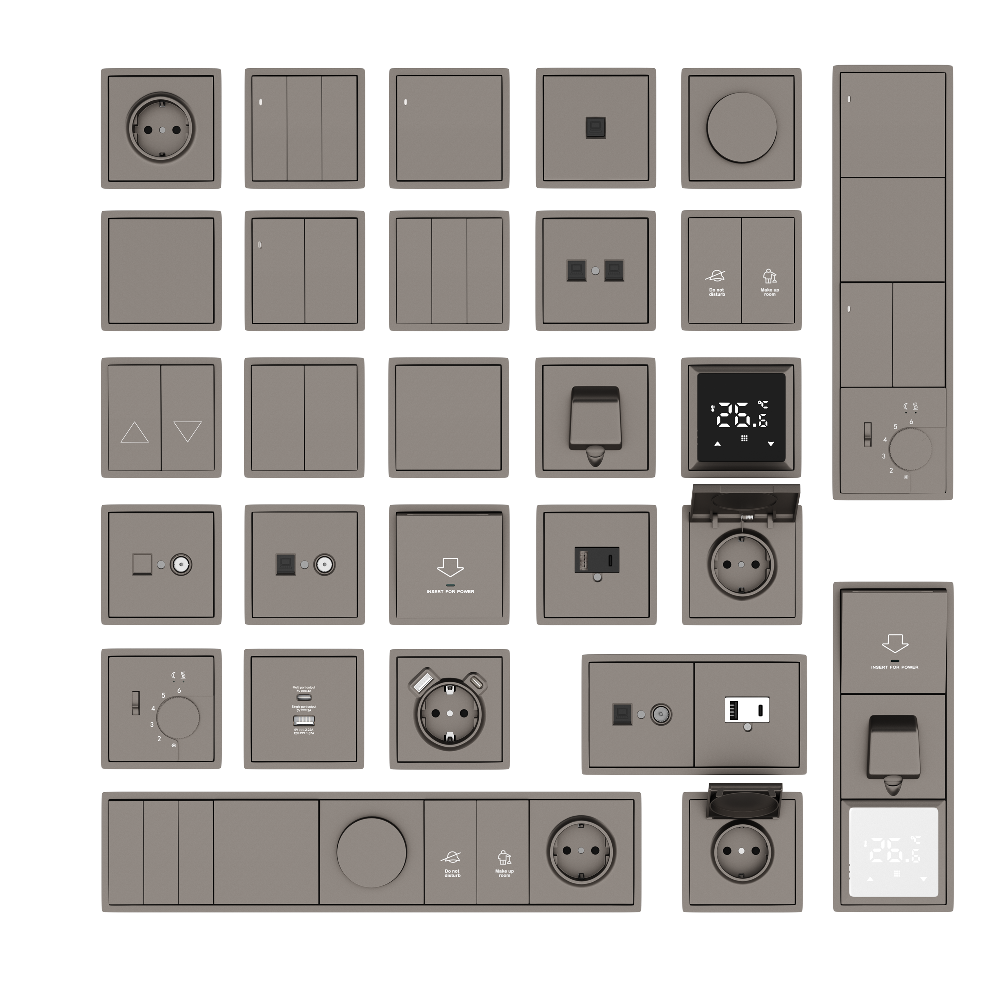Рамка пластиковая Donel R98 на 5 постов Сталь матовая DA21537 — изображение 2