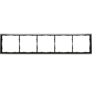 Рамка из металла Donel R98 Metal на 5 постов Благородная сталь DA215ES