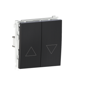 Выключатель жалюзи встраиваемый Donel R98 Metal с блокировкой Вороненая сталь DA25800-DA294GS