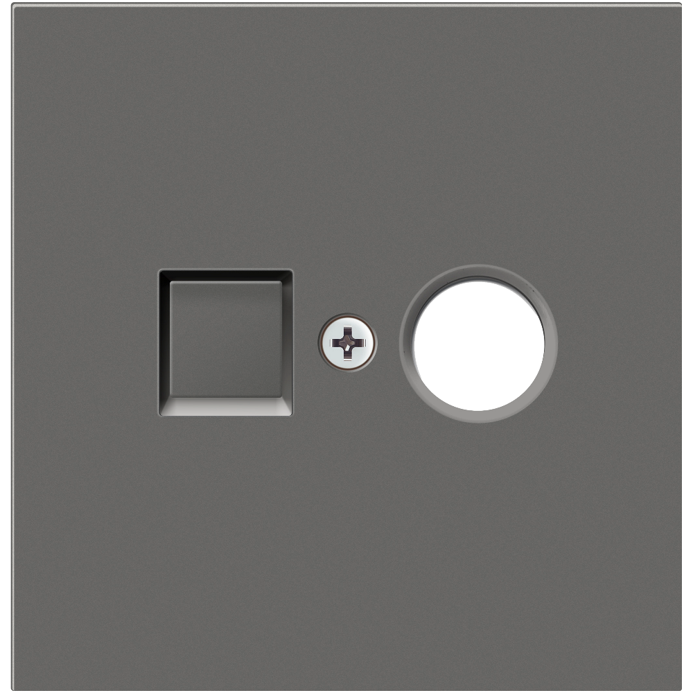 ТВ-розетка встраиваемая оконечная Donel R98 Шоколад матовый DA30100-DA87942 — изображение 2