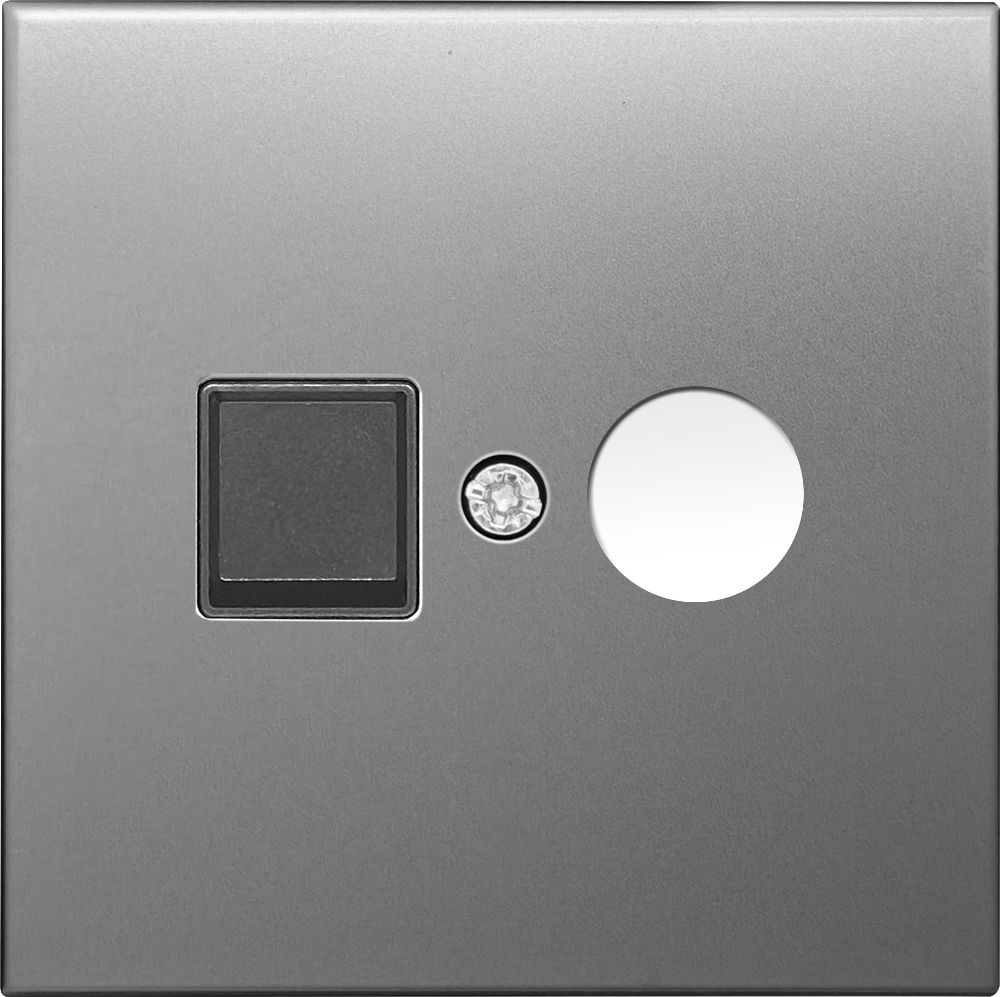 Розетка встраиваемая TV-SAT Donel R98 Metal F-разъём Благородная сталь DA30200-DA879ES — изображение 2