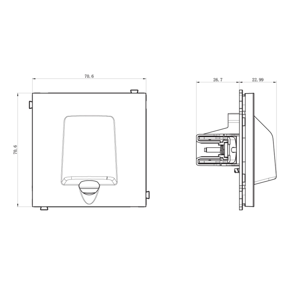 Вывод кабеля Donel R98 Карбон матовый DA87130 — изображение 3