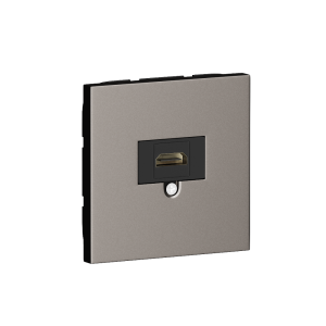 Розетка встраиваемая HDMI Donel R98 2.0a Сталь матовая STRS20A-DA27637