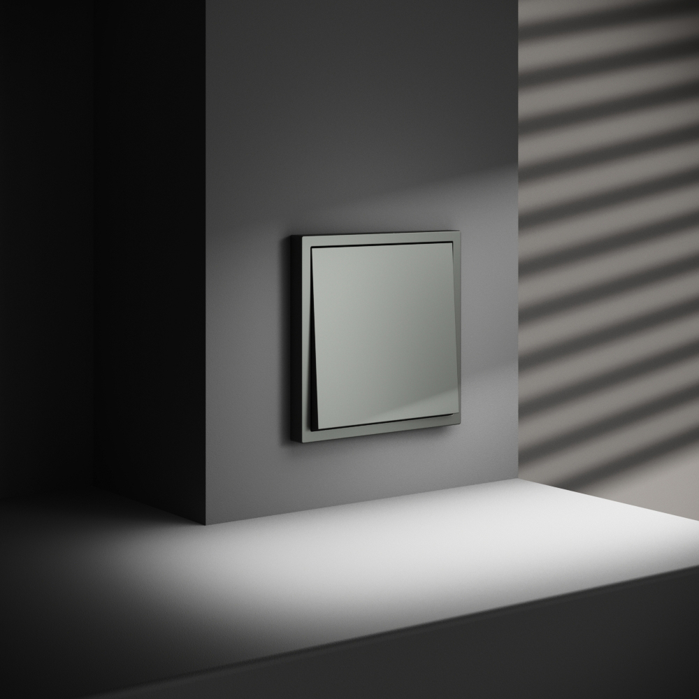 Выключатель одноклавишный встраиваемый Voltum S70 Титан VLS010106 — изображение 4