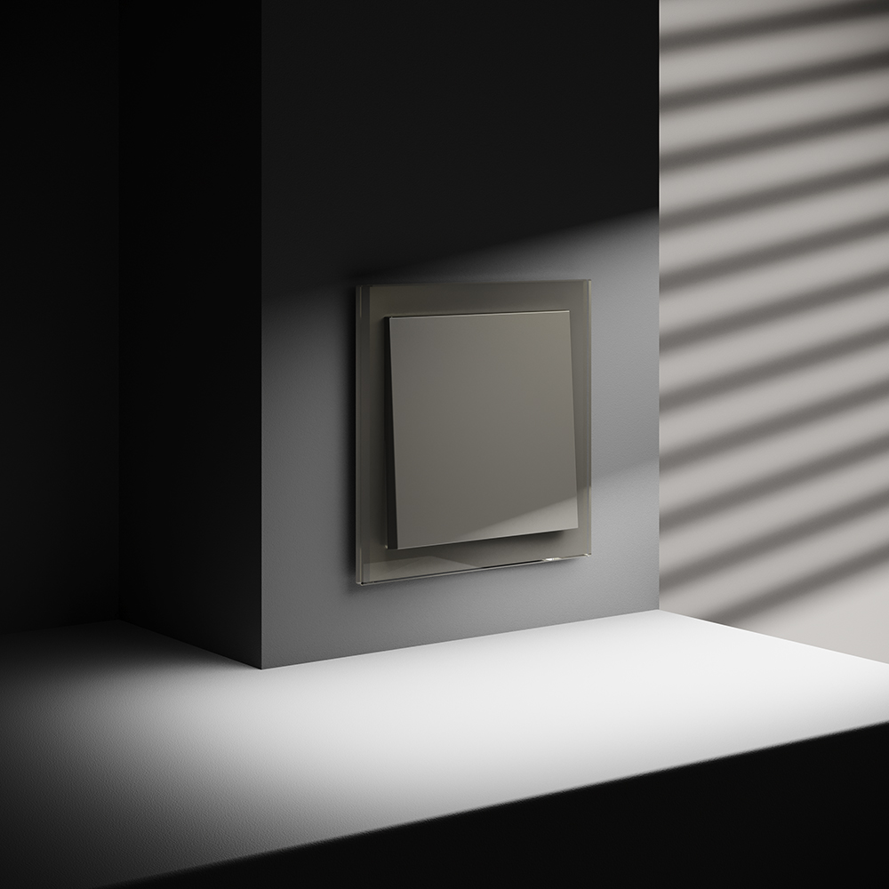 Выключатель одноклавишный встраиваемый проходной Voltum S70 Шелк VLS010304 — изображение 4