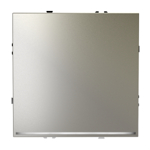 Выключатель одноклавишный встраиваемый проходной Voltum S70 с подсветкой Шелк VLS010404