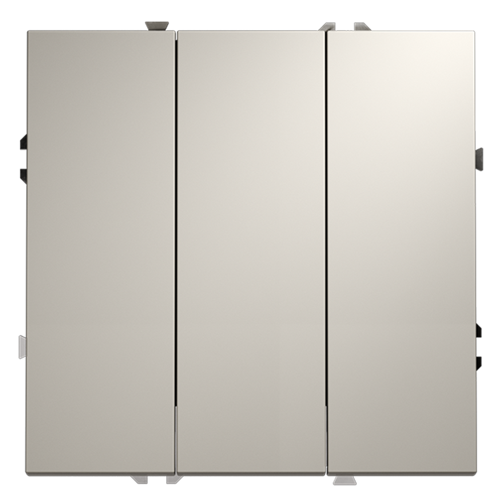 Выключатель трехклавишный встраиваемый Voltum S70 Кашемир VLS030103