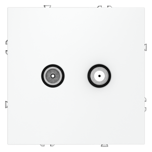 Розетка встраиваемая TV-SAT Voltum S70 оконечная Белый матовый VLS060402