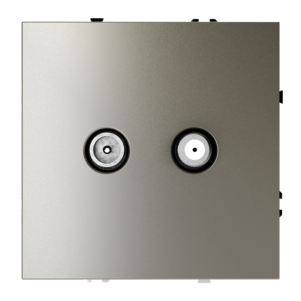 Розетка встраиваемая TV-SAT Voltum S70 оконечная Шелк VLS060404