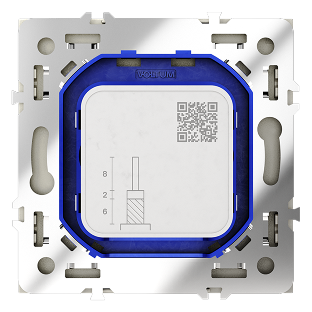Розетка встраиваемая TV-SAT Voltum S70 оконечная Сталь VLS060405 — изображение 3