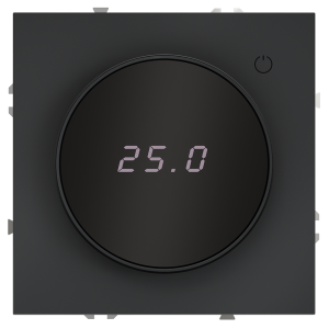 Терморегулятор электронный Voltum S70 с индикацией и датчиком, для теплого пола Графит VLS070107