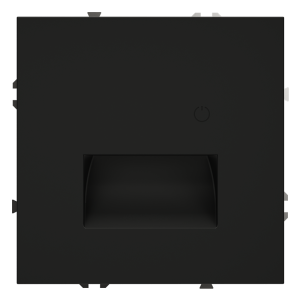 LED подсветка встраиваемая Voltum S70 с датчиком Черный матовый VLS070708