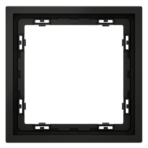 Рамка пластиковая Voltum S70 на 1 пост Черный матовый VLS100108