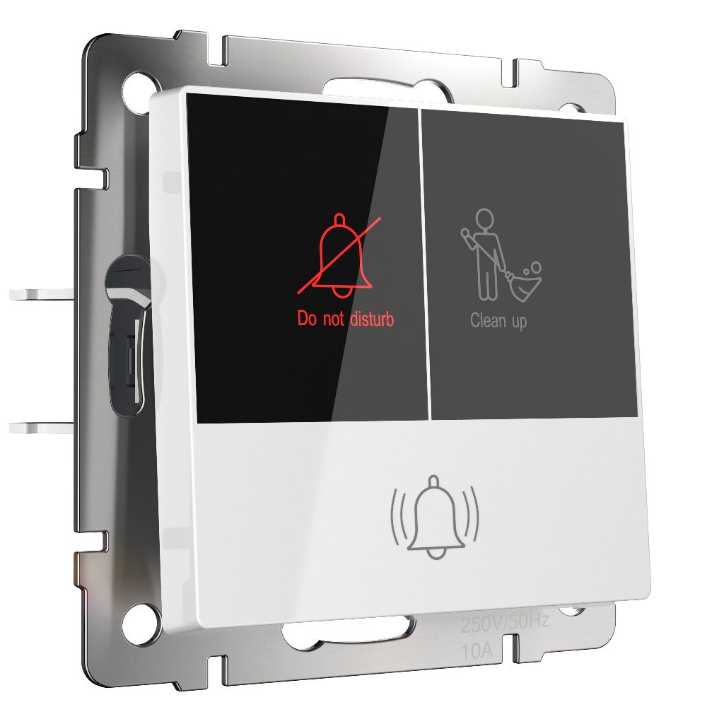 Кнопка звонка Werkel с индикацией для отелей Белый W1114601