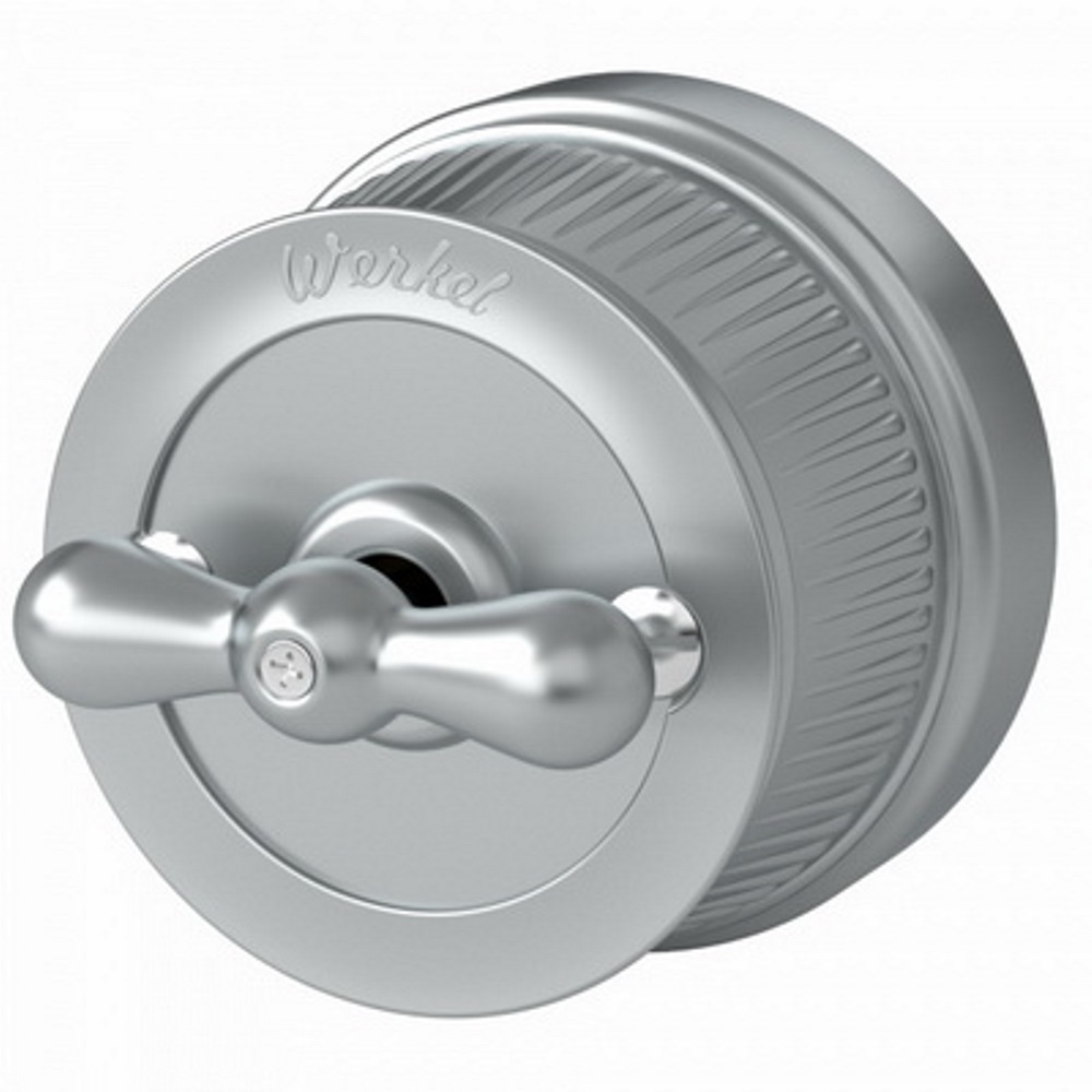 Переключатель-выключатель одноклавишный Werkel Хром матовый W5712022