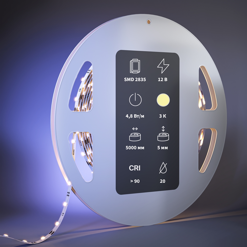 Светодиодная лента Ultra Maytoni Led Strip Ultra 5 м 3000К Белый 201103 — изображение 2